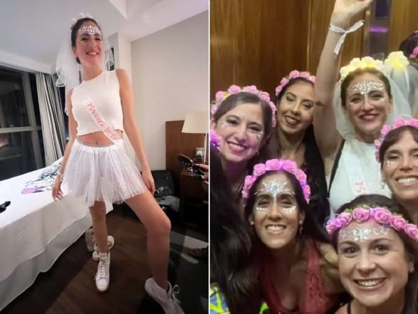 Grupo de amigas, salidas nocturnas y turismo: así vivió Carolina Amoroso su alocada despedida de soltera en Río de janeiro