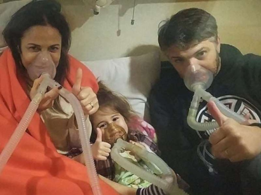 Luego de intoxicarse con monóxido de carbono, María Fernanda Callejón y su familia fueron dados de alta