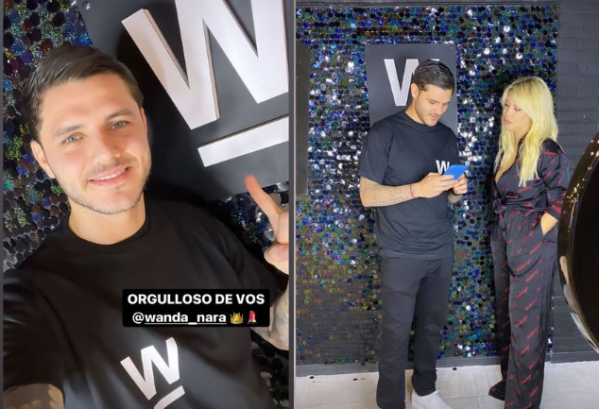 Icardi visitó el local de Wanda en Argentina: "Orgulloso de vos"