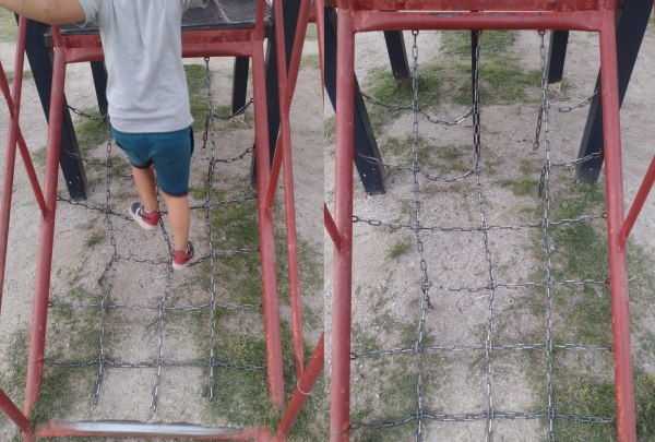 "Por favor arreglen las cadenas": Denuncian el pésimo estado de los juegos del Parque Alberti de La Plata