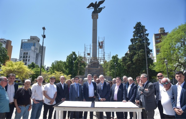 Arrancó la renovación total de Plaza Italia: traslado del monumento, más espacio verde y mejor iluminación