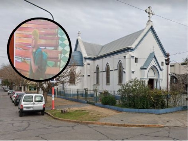 Viernes santo, viernes de robo: un sujeto entró a una parroquia de La Plata y se llevó las limosnas