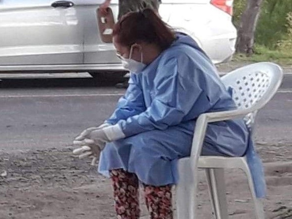 Una enfermera hizo 200 hisopados en ocho horas en Corrientes y su imagen se volvió viral: “Sentía que me iba a desvanecer”
