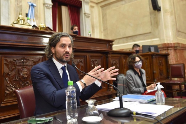 Santiago Cafiero en el Senado: “La vacuna es la esperanza”