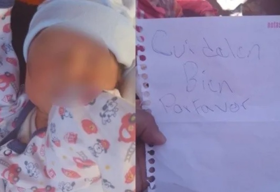 Abandonaron a un bebé debajo de un auto y dejaron una carta: ”No quiero que pase hambre como yo”