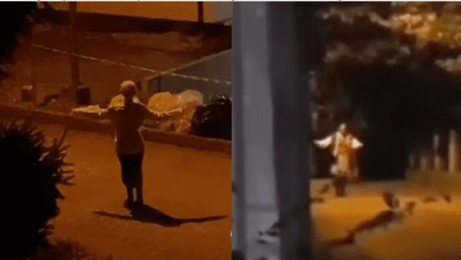 ”Señor protégeme”: se viralizó el video de una anciana bailando en la noche y dieron a conocer los ”tenebrosos” motivos