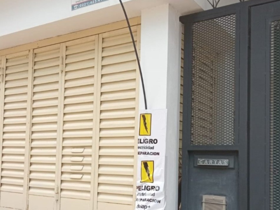 Vecinos de La Plata denuncian un cable ”peligroso”