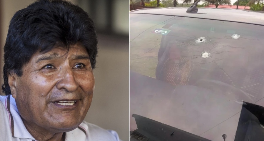 Le dispararon 14 veces a la camioneta en la que iba Evo Morales y le dieron a su chofer: ”Me querían matar”