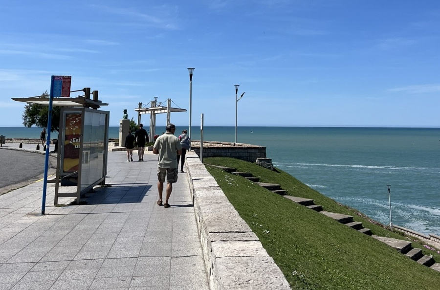 Una parada de colectivos de Mar del Plata desató una linda polémica viral: ”No existe otra ciudad en el mundo con esa vista”