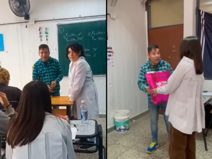 ¡Qué hermosa la docencia!: estudiantes le regalaron algo a un profesor que lo emocionó hasta las lágrimas