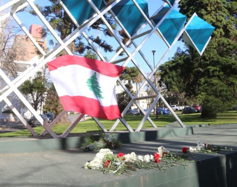 Homenajearon en La Plata a los 154 muertos por la explosión en el Líbano
