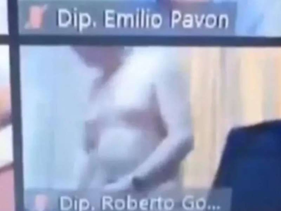 Escándalo: Un diputado paraguayo apareció desnudo en una sesión virtual